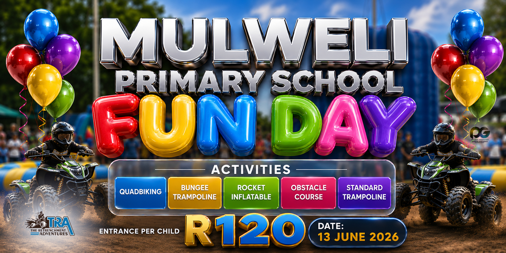 Mulweli Primary School Fun Day banner